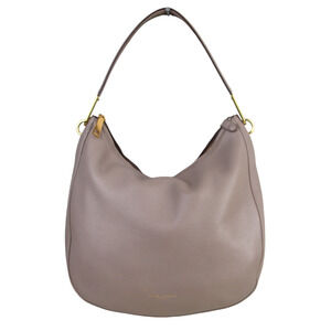 Marc Jacobs Taupe Pebbled Leather Hobo Shoulder Bag